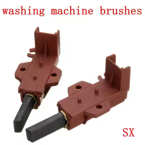 2pcs Washing Machine Motor Carbon Brush And Holder Brushes Coal Electric Motors For Samsung Ariston 
