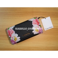 Calvin Klein Black Wallet w/ Pink Flowers
