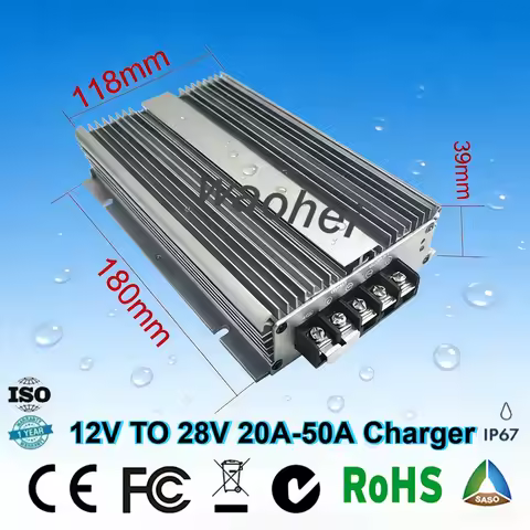 12V TO 28V 20A 40A 30A 50A DC DC Step Up Regulator Converter Charger Module Constant Current Battery