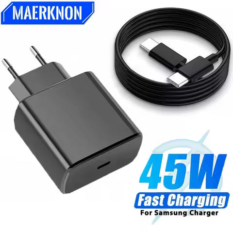 PD 45W USB C Charger Super Fast Charging Phone Charger Power Adapter For Samsung Galaxy S22 S23 S24 