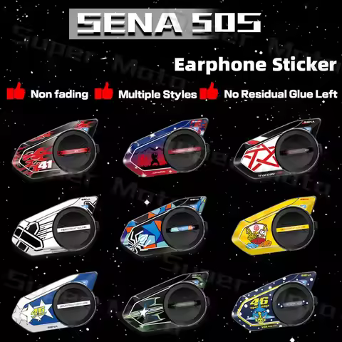 For SENA 50S sena 50s Motorcycle Helmet Bluetooth Headset Protective Stickers Creative Bluetooth Hea