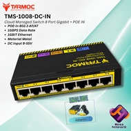 Tarmoc TMS-1008-DC-IN | Smart Switch Cloud Managed 8x Gigabit + POE IN AF/AT Metal Case Iron Casing
