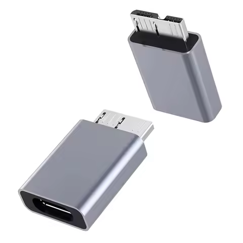 Micro B Adapter USB C Male to USB C Female Converter USB C to Micro B Connector For External Hard Dr