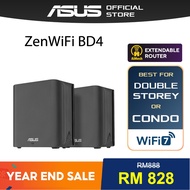 ASUS ZenWiFi BD4 WiFi 7 Mesh WiFi System BE3600 Wireless Router Dual Band Whole Home Coverage Unifi