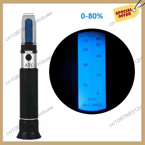 A75T Handheld Alcoholometer Brewing Liquor Concentration Tester For Spirits Tester Alcohol Meter