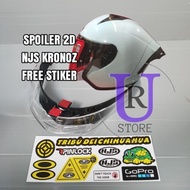 NJS KRONOZ 2D HELMET SPOILER NJS KRONOZ HELMET SPOILER/ NJS KRONOZ SPOILER/ FREE STICKER