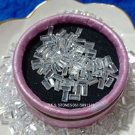 Russian CZ Diamond WHITE Square BAGUETTE Cut SHAPE