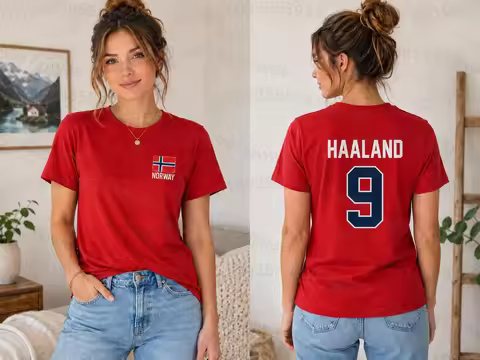 Haaland Norway No.9 Tees Y’All Can Kiss My Dallas Merch T-Shirt Women Unisex Fashion Men Women T Shi