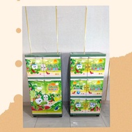 Lemari Anak Plastik Karakter Motif Cowok Cewek - Lemari Plastik 3 Tingkat - Medan