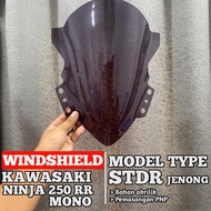 KAWASAKI WINDHSIELD VISOR NINJA 250 RR MONO JENONG MODEL 3MM THICKNESS WIN55