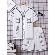 NO - Oversized HipHop Crew Neck T-Shirt Set Distro Casual Oversized Style T-Shirt/ Latest Oversized 