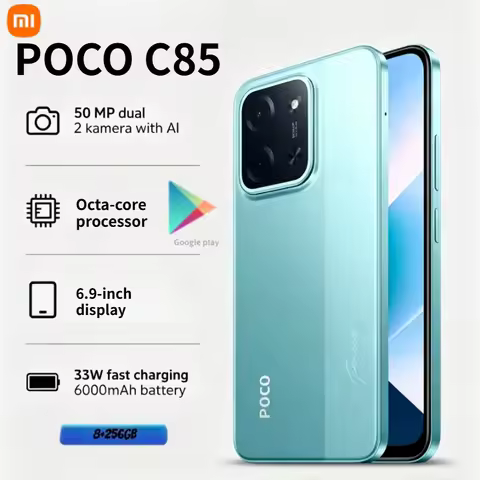 POCO C85 Smartphone: 6.9-inch 120Hz LCD, 50MP AI Camera, 6000mAh Battery, 33W Fast Charging, Helio G
