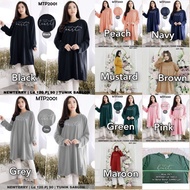 Tunik Kaos Jumbo Big Size Blouse Baju Lengan Panjang Ld 120 130 140