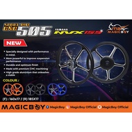 MAGIC BOY RACING SPORT RIM FG505 CNC ***MODEL TERBARU*** - YAMAHA NVX155 , LC135 , SYM VF3i (COMPLET