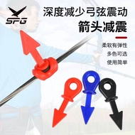 4 arrows for shock absorption to reduce bowstring vibration, archery bowstring accessories