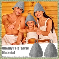 (GETI) Anti Heat Sauna Hat Thicken Wool Felt Shower Cap Hair Turban Quickly Towel Drying Towel Hats