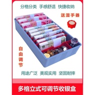 Five-Grid Vertical Cash Box Supermarket Cash Box Cash Collection Box Cash Box Cash Box Coin Box Desk
