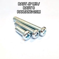 (WHOLESALE) JP M5X20 BOLT 8 NUT PLUS SCREWDRIVER BOLT/ M5 Bolt M5 Screw