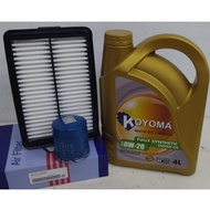 HYUNDAI ELANTRA AD 2017year - 2020year OIL FILTER + AIR FILTER + KOYOMA 0W20 FULLY SYNTHETIC ENGINE 