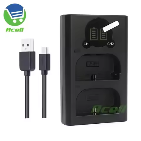 LP-E6 LP-E6NH Dual Charger for Canon EOS R Ra R5C R6 R7 90D 80D 70D 60D EOS 5D 6D 7D Mark II XC10 XC