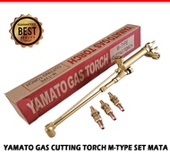 YAMATO Blender Las Gas Torch Type M Cutting Torch Set Sudah Termasuk Mata NO.1 2 dan 3 Stang Las Po
