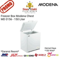 [Ready] Freezer Box Modena Chest Lemari Pembeku Md 0156 W 150 L Liter