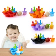 authentic Mini Ice Silicone Mold Pops Ice Cream Ball Lolly Maker Popsicle Molds DIY Baby Supplement