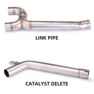 Untuk FZ6S FZ6N Fazer600 S2 Motosikal Ekzos Muffler Penyambung Paip Tengah untuk Yamaha FZ-6N FZ-6S 