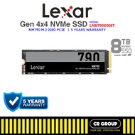 LEXAR NM790 NVME Gen4 SSD (7400R/6500W) - 8TB (5Yrs Lexar Warranty)