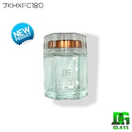 JKHXFC180 180ml hexagonal glass jar full cap 180ml thick honey bottle