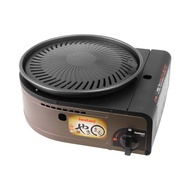 【Iwatani岩谷】日本圓型無煙燒烤磁式瓦斯烤爐-1.0kW-咖啡色