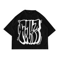 Tshirt Hitam Hitam Gaya Baharu Kotak Besar Baling Hitam / T Hitam / Baju T Graffiti