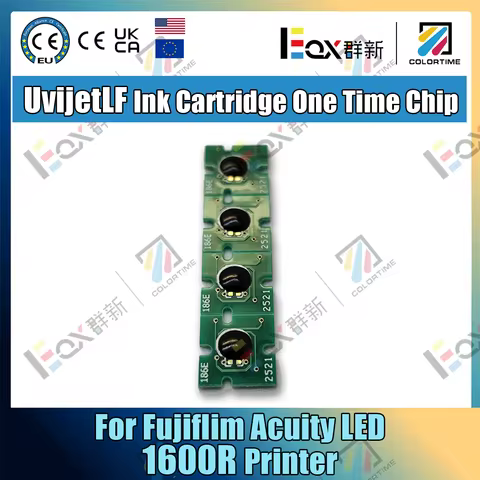 UvijetLF Ink Cartridge One Time Chip for Fuji Acuity LED 1600R Printer for FUJI one time chip