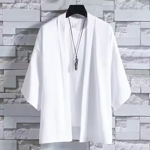 Summer Japanese Kimono Cardigan Women Haori Yukata Men Samurai Costume Clothing Kimono Jacket Woman