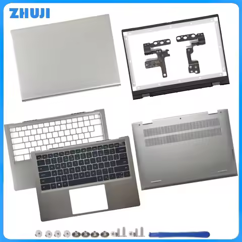For Inspiron 14 5410 5415 5418 New Laptop LCD Back Cover Front Bezel Hinge keyboard Palmrest Bottom 