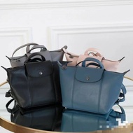 2022 New French Longchamp Bag Lambskin Commuter Dumpling Double shoulder Bag One shoulder Backpack Women's Bag.Size:20.5x19cm.
