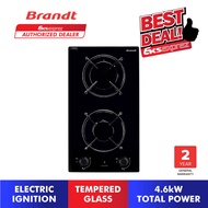 Brandt 30cm 2 Burner Domino Gas Hob BPG6210B