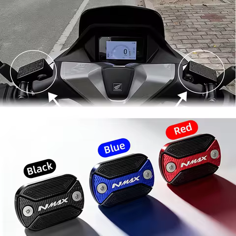 1X Motorcycle Front Brake Fluid Reservoir Cover Cap Guard Protector For YAMAHA NMAX125 NMAX155 NMAX 
