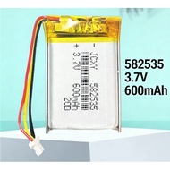 -582535 3.7V 600mAh Battery 3Pin Plug for DIY Electronics Projects.