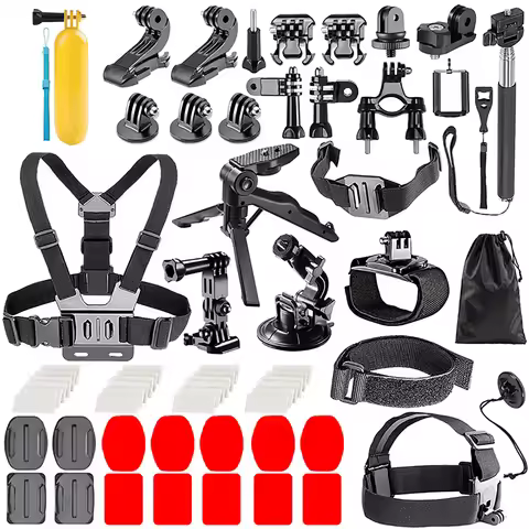 60-in-1 Action Camera Accessories Kit For GoPro Hero 12 11 10 9 8 7 6 5 4 Insta360 X2 X3 DJI Osmo Ac