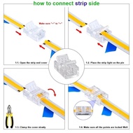 12v 2835 COB Led Strip Connector Connection 8mm Clip Led Strip Connector