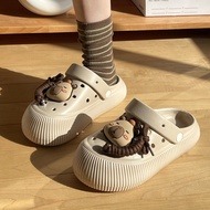 SDRYHTDH Mềm dày Xăng đan capybara Dễ thương Eva Giày lỗ capybara Thời trang Chống trượt Dép capybar