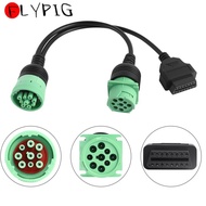 9 Pin To 16 Pin OBD2 Diagnostic Scanner Cable Male To Female High Speed Extension Splitter Y-Cable A