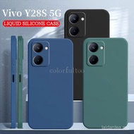 Vivo Y28s 5G Case For Vivo Y28S Y 28S Y18 Y 18 VivoY28s 4G 5G Square Liquid Silicone Phone Case Fash
