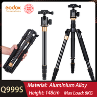 QZSD Q999S Portable Pro Photographic Aluminum Alloy Tripod Monopod & Ball Head Kit Foldable Compact
