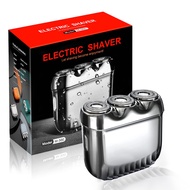 Mini Shaver for Men Electric Razor - Portable Electric Shaver USB Pocket Travel Shaver with 3 Rotary