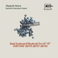 Macbook Pro Keyboard Bolts 13" 15" 2016 2017 A1706 A1707 A1708