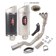 For Yamaha Tracer 9 Tracer9GT 2021-2023 Full Exhaust System Motorcycle Header Link Pipe Slip On Carb