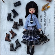 Blythe Small Cloth azone OB24 OB22 Rubber Doll Can Wear Martin Boots