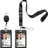 Badge Lanyard Nurse Work Badge Holder Factory Badge Holder with Retractable Buckle Lanyard Badge Hol